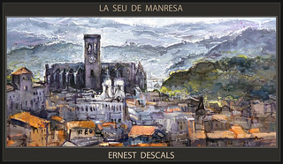 SEU DE MANRESA-PINTURA-PAISATGES-BARCELONA-CATALUNYA-ARTISTA-PINTOR-ERNEST DESCALS