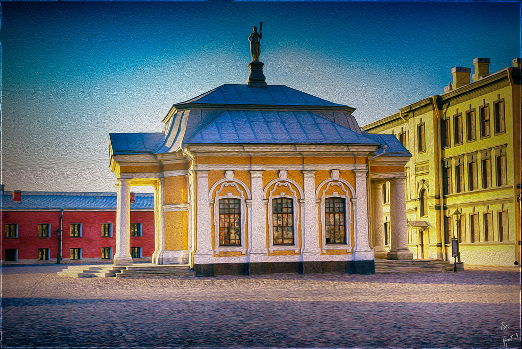 : The Boathouse in Peter and Paul Fortress, Saint-Petersburg