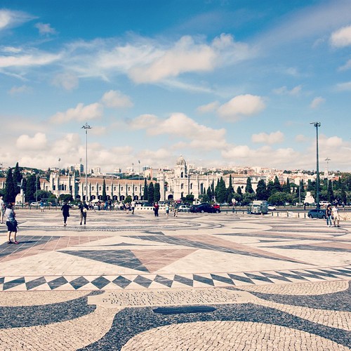       ... 2012     #Travel #Lisbon #Lisboa #Portugal #2012 #Memories #Square #Plaza #Tile #Pattern #Sky #Monastery ©  Jude Lee