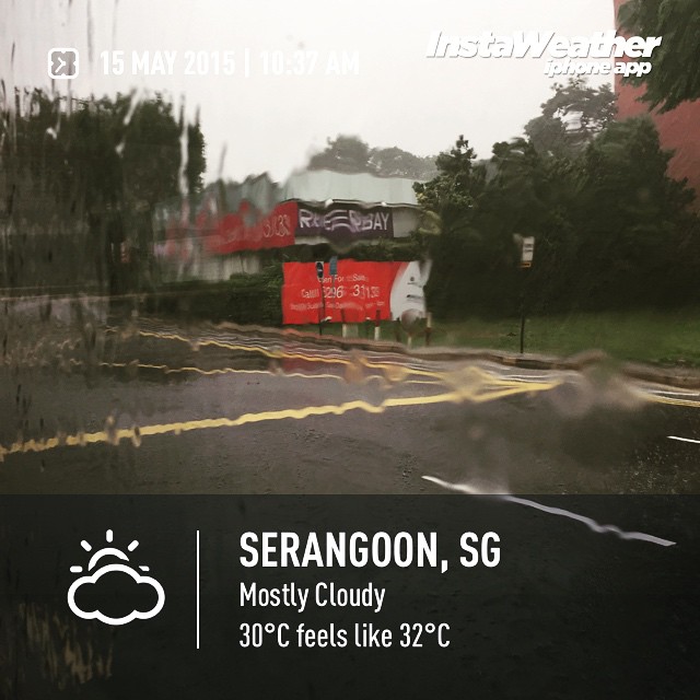 #heavyrain #rain  #weather #wx #serangoon #serangoon #day #singapore