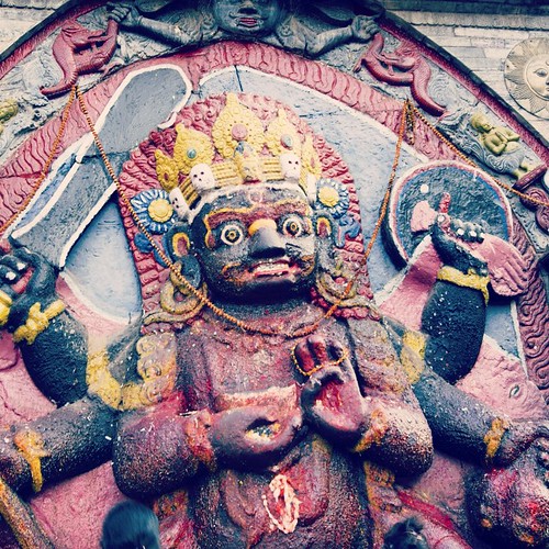   2009   ...   ...       #Travel #Memories #2009 #Kathmandu #Hindu #Shrine #Hanuman #Sculpture #PrayForNepal ©  Jude Lee