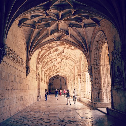       ... 2012     #Travel #Lisbon #Lisboa #Portugal #2012 #Memories #Jeronimos #Monastery #Old #Architecture #Corridor #Column #Ceiling #Arch ©  Jude Lee