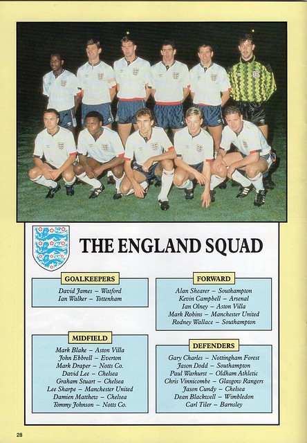 1990-91 England U21 v Republic of Ireland