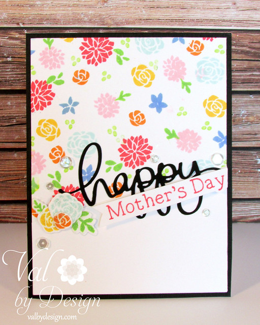 Lawn Fawn stamps & dies, Hero Arts ink, Pretty Pink Posh sequins