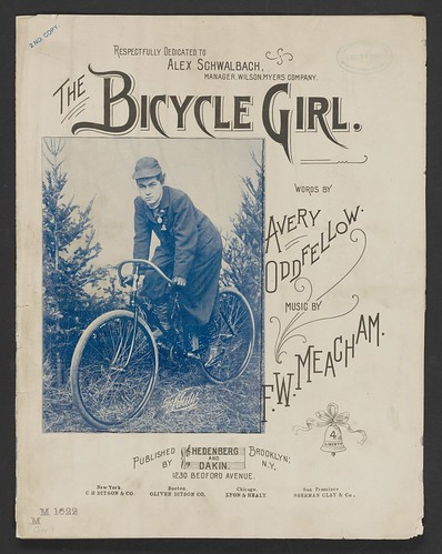 The Bicycle Girl (sheet music cover, 1895) ©  Michael Neubert