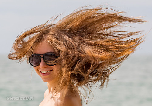 Girl on the beach. Windy day                    XOKA1058bs2 ©  Phuket@photographer.net