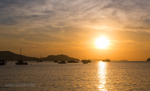 Sunrise at Chalong Bay, Phuket island, Thailand ©  Phuket@photographer.net