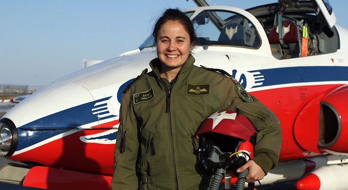 : Captain Sarah Dallaire, Snowbird 2 with the Canadian Forces Snowbirds