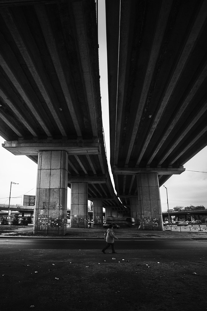 :   / Under the road