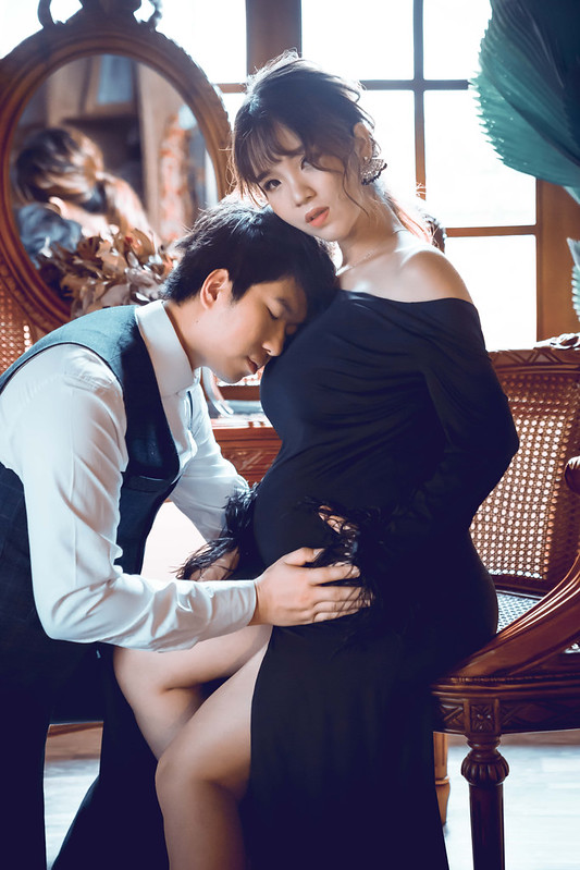 孕婦照,孕婦寫真,浪漫唯美,時尚慵懶,雜誌風格孕婦寫真,邱永漢Han