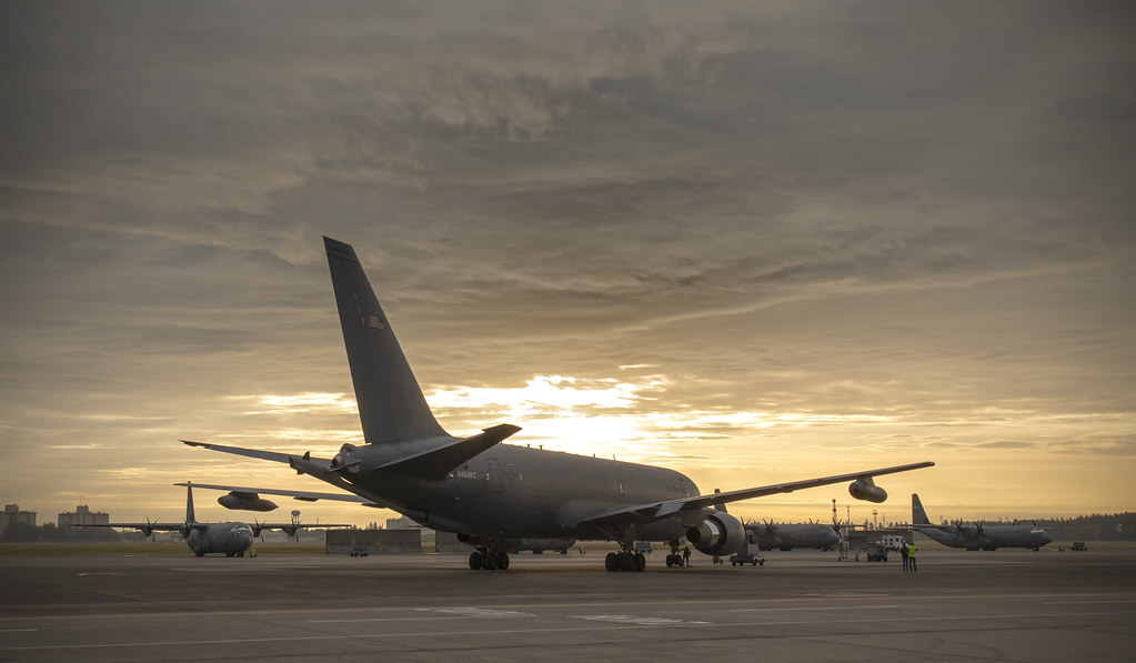 : A Boeing KC-46 visits Yokota