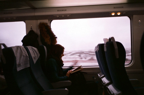 reading a book in a train ©  Mykyta Nikiforov