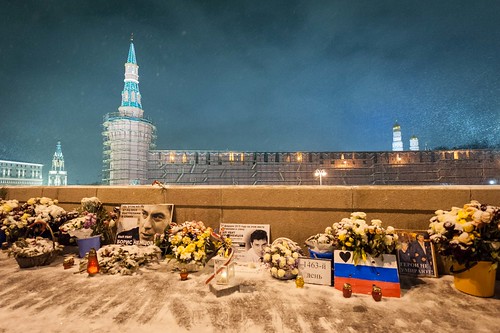 Place of Nemtsov dead ©  Evgeniy Isaev