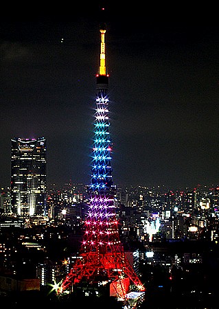東京タワーのライトアップいいね