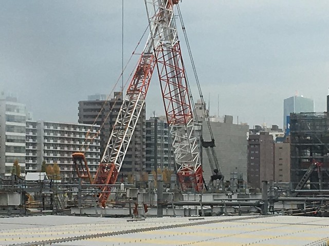 品川駅工事も着実に進んでます。