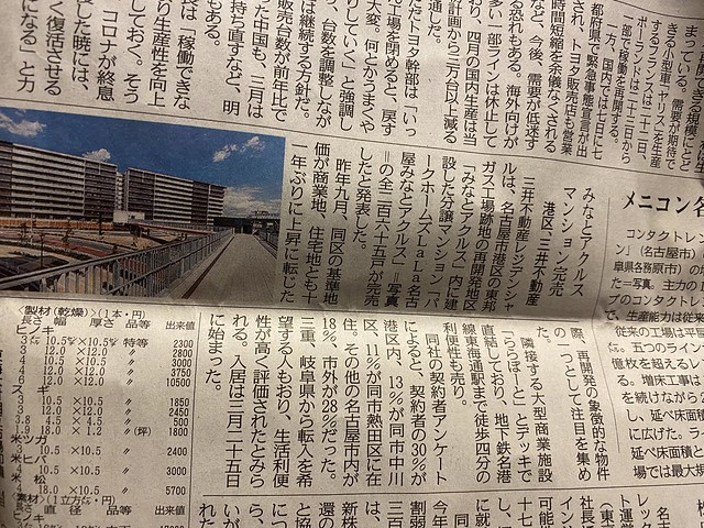 昨日の新聞記事です。三井さん以外の会社が...