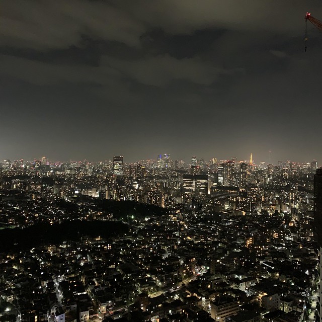 これが屋上の景色ですよ。東京タワーが全て...