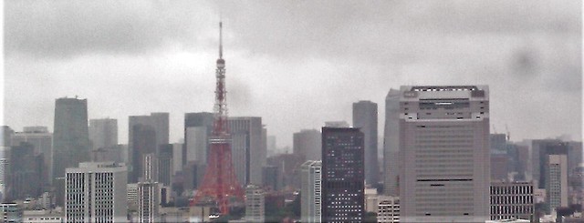 今朝の東京タワーで良ければどぞ。窓枠入り...