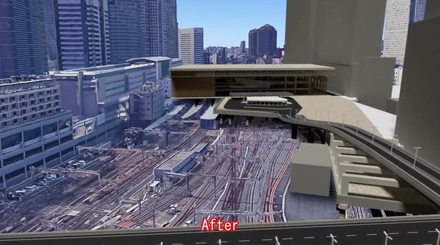 品川駅は再開発後は駅ビルの下の地下鉄駅の...