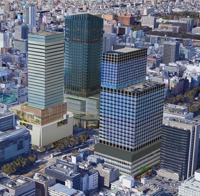 名古屋は今後１８０m級の高層ビル３棟が計...