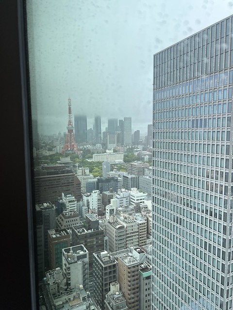 北向き南館25階から東京タワー側を見た景...