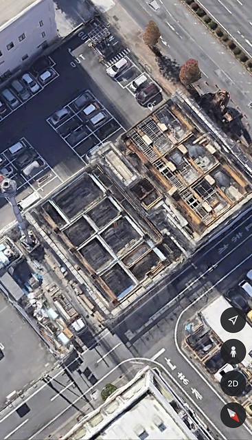 Google Earthにて撮影された建...