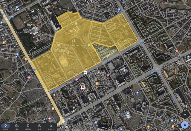 黄色のエリアは人口0、店舗0地帯。トナリ...