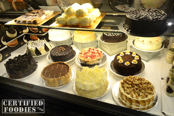 A display of mouthwatering cakes at Cravings