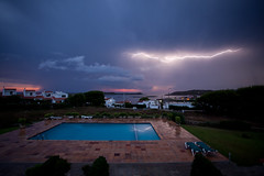 Lightning in Menorca