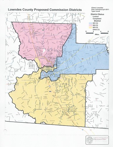 Existing Districts map