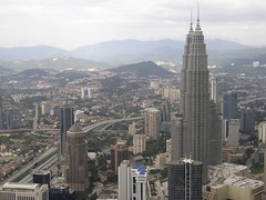 The majestic Petronas twin towers (Kuala Lumpur, Malaysia 2003)