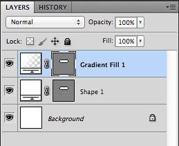 7. Gradient Fill layer in the Layers palette.