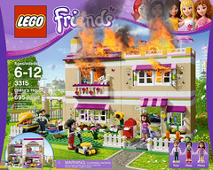 Oh no the LEGO "Friends" house is on...