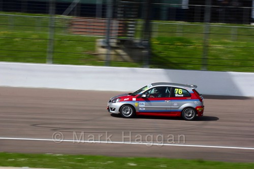 Carlito Miracco in Fiesta Junior Racing during the BRSCC Weekend at Rockingham, May 2016