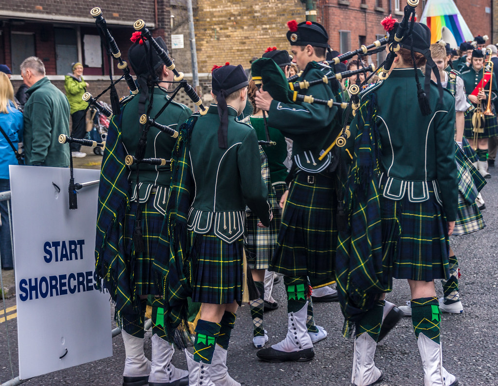 Meet Shorecrest High School Highlanders Backstage At The St. Patrick's Day Parade