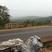 Aburi Village, on the left side of the mountain is Accra situated