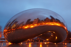 Cloud Gate | The Bean | Chicago Skyline | P3127550-1