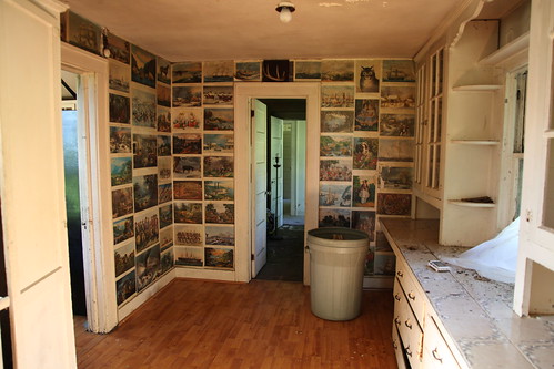 Homemade wallpaper room