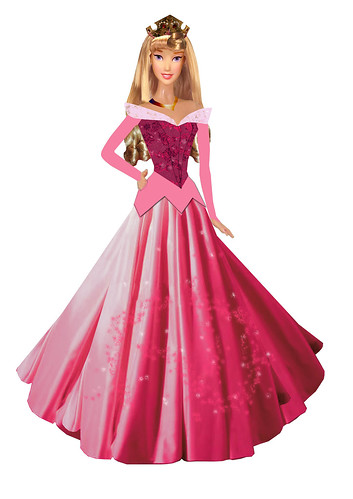 pink blue idea design doll princess dream disney aurora