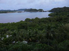 Palau is an Island nation that consist of several lush rock formated islands. Here is a view from Koror, the main city and hub to the world.