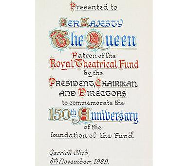 History of the Royal Theatrical Fund