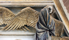 Detail of Crying Angel: Claus Sluter, Well of Moses, 1395-1405