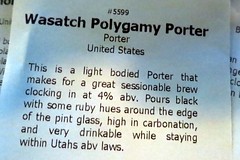 Wasatch Polygamy Porter