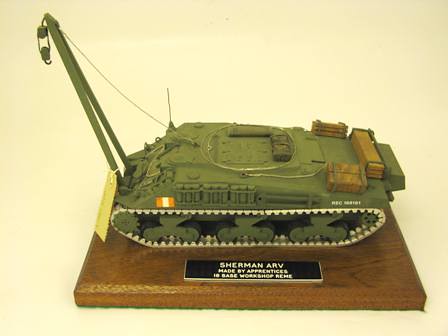 Model:- Sherman A.R.V. made by apprentices
