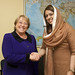 UN Women Executive Director Michelle Bachelet meets with Fiza Batool Gillani, Goodwill Ambassador on Women's Empowerment and Head of the Pakistan Delegation to CSW