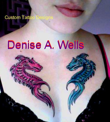 Dragon Heart Tattoo Inked! Design by Denise A. Wells - a photo on ...