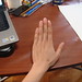 My Hand for Art Class • <a style="font-size:0.8em;" href="http://www.flickr.com/photos/75901069@N02/6867719831/" target="_blank">View on Flickr</a>