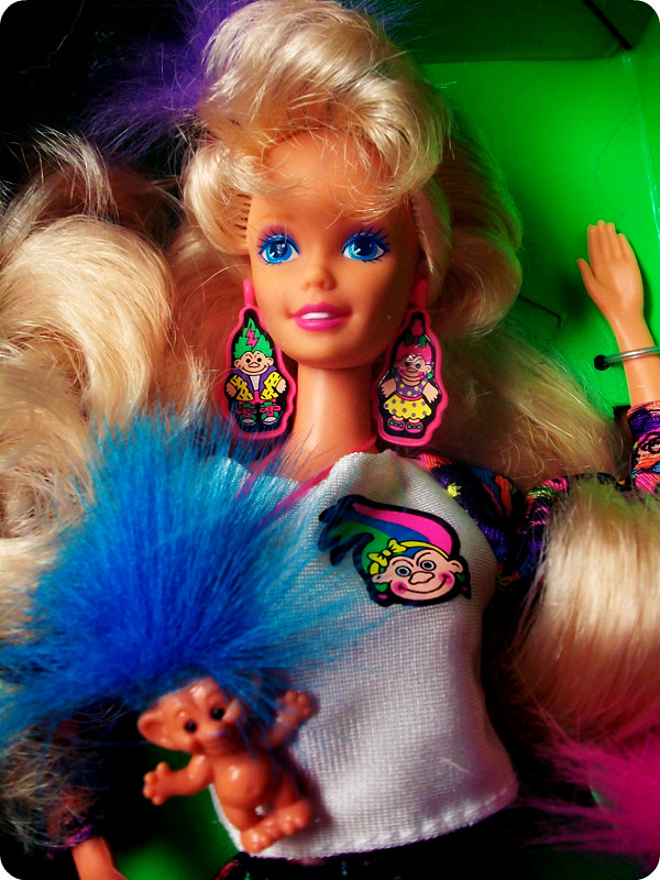 Image result for troll barbie 1992 black