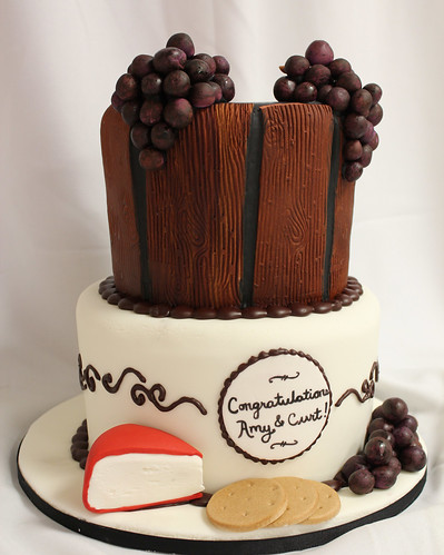 wine barrel cake