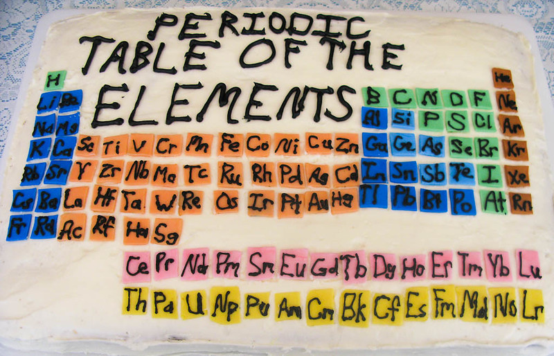 Periodic Table Birthday Cake